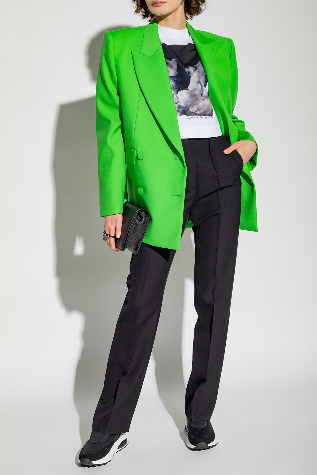 SchaferandweinerShops HK - Green Double - breasted blazer